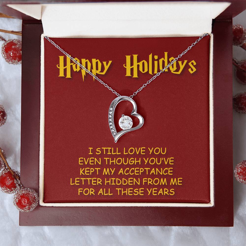Happy Holidays Forever Love Necklace
