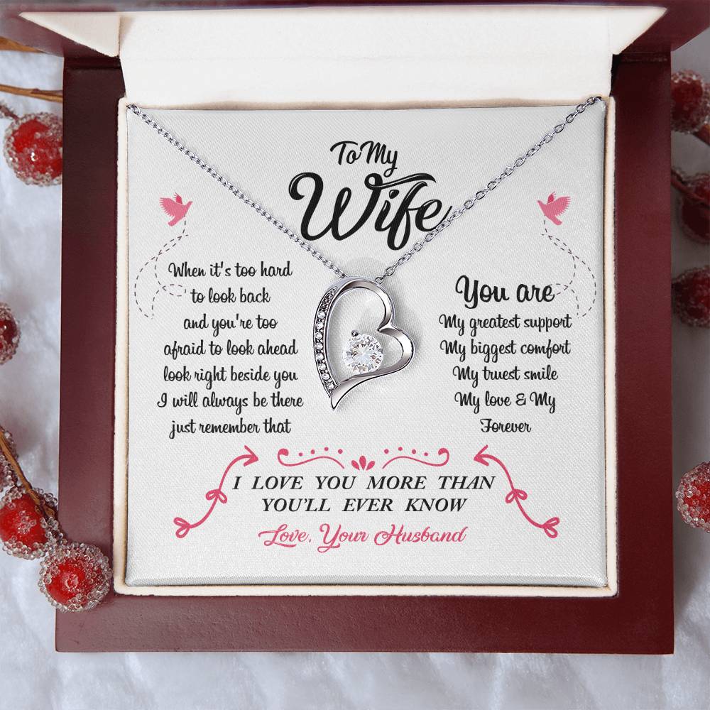 To My Wife You Are My Greatest Support Forever Love Necklace