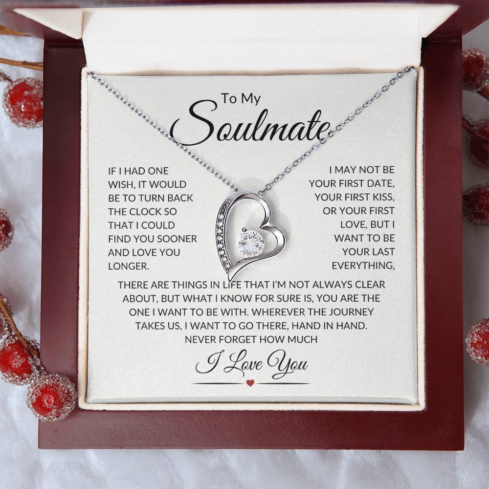 Soulmate Last Everything W  Forever Love Necklace 💘 Forever Love Necklace