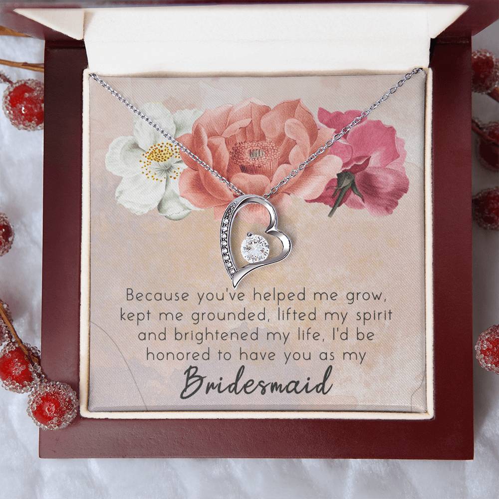 Unique Bridesmaid Jewelry-Bridesmaid Accessories Jewelry Forever Love Necklace