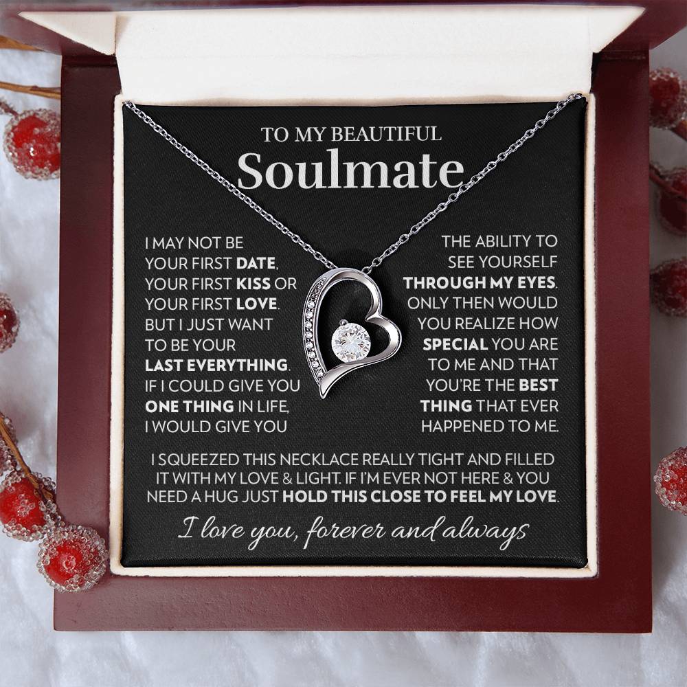 To My Soulmate - Feel My Love - Forever Love Necklace Forever Love Necklace