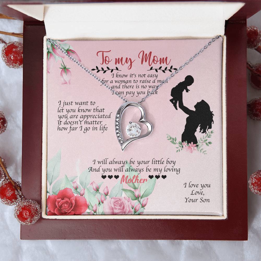 To My Mom I Will Always Be Your Little Boy 2 1 1 Forever Love Necklace