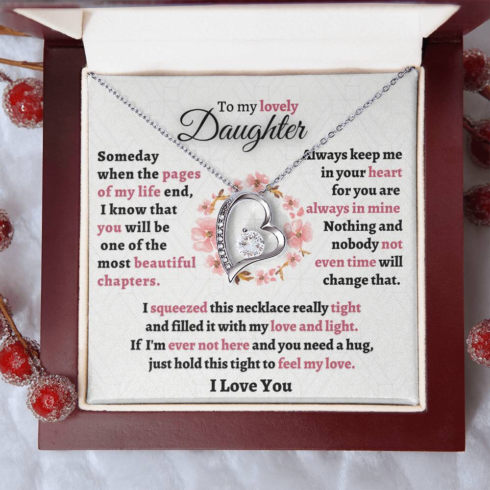 Gift For Daughter - Feel My Love Forever Love Necklace