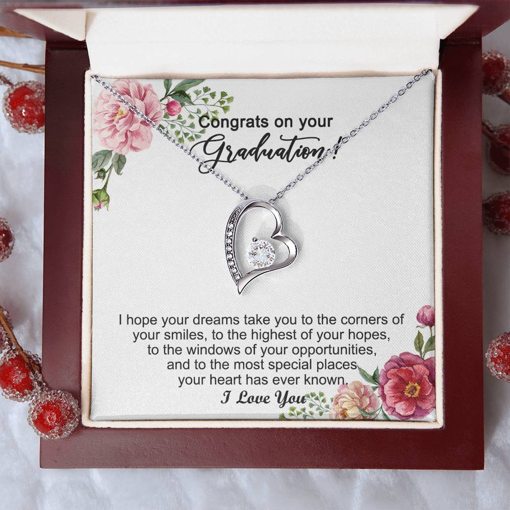 Graduation Gift For Girls Graduation Day Necklace 1 Forever Love Necklace