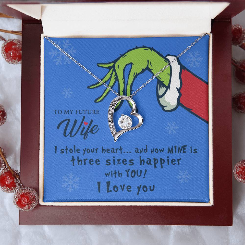 To My Future Wife I Stole Your Heart Heart Pendant Necklace 1 Forever Love Necklace