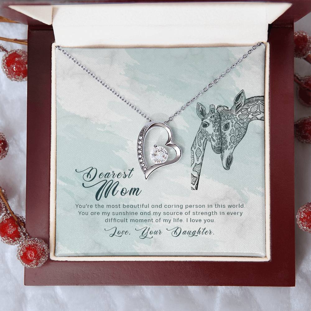 To My Mom Forever Love Necklace Mother Necklace Gift For Mother Xmas Christmas Customize Gift To My Mom 6 Forever Love Necklace