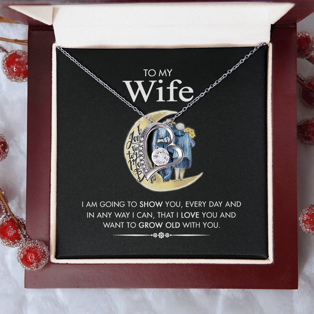 To My Wife 2 1 Forever Love Necklace