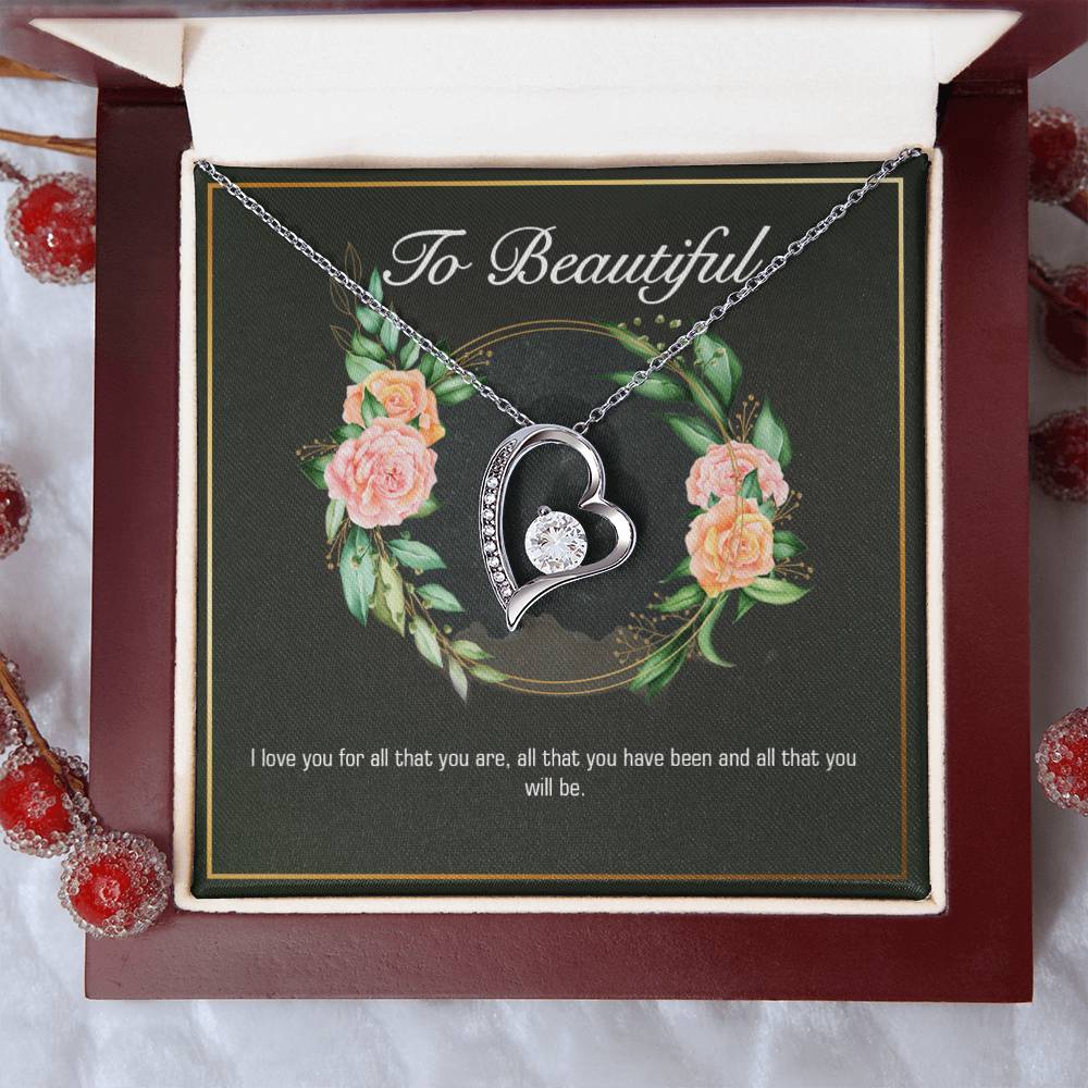 Girlfriend Heart Necklace Valentine Gifts For Girlfriend Necklace For Girlfriend Birthday Gift For Girlfriend Girlfriend Gift Romantic Forever Love Necklace