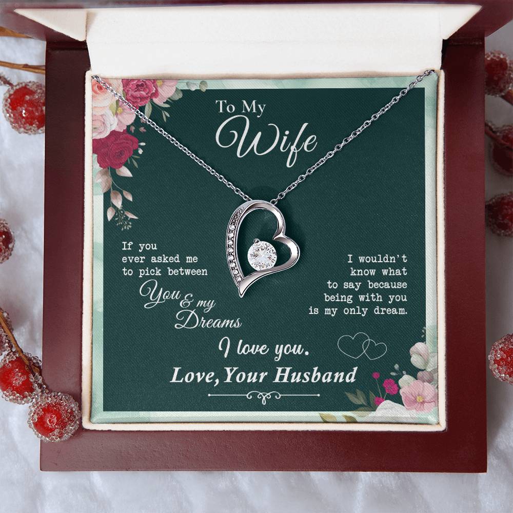 Almost Gone To My Wife Being With You Is My Only Dream Heart Necklace 1 Forever Love Necklace