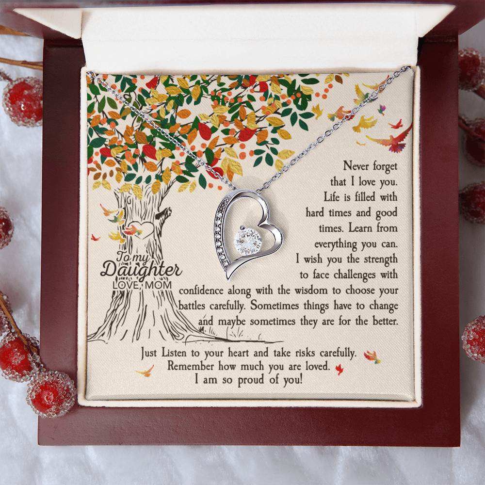 To My Daughter Necklace Never Forget How Much I Love You Gift For Daughter Daughter Necklace Gift Forever Love Necklace
