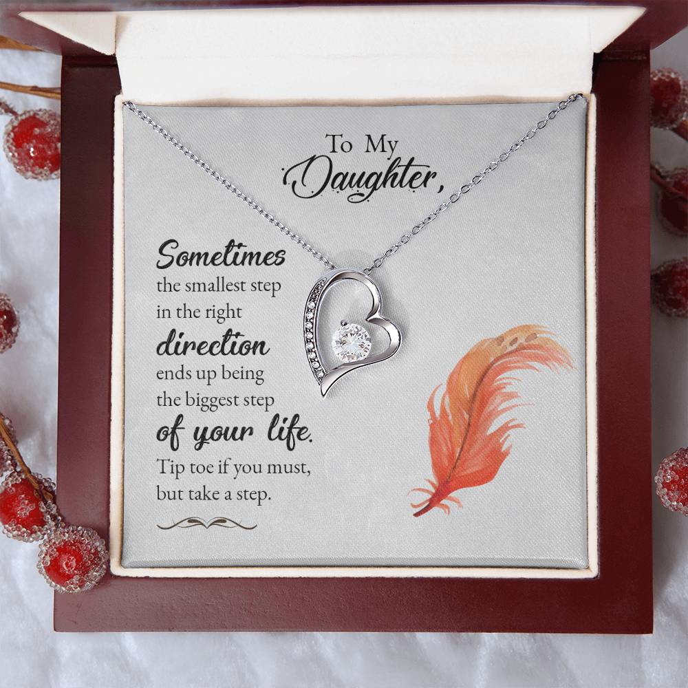 To My Daughter Beautiful Chapters Forever Love Necklace Daughter Necklace Gift For Daughter Xmas Christmas Daughter Gift From Mom 1 Forever Love Necklace