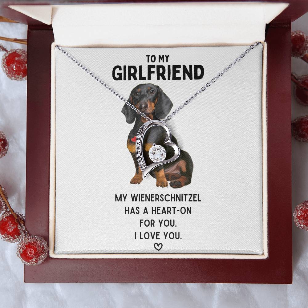 To My Girlfriend My Wienerschnitzel Necklace 1 Forever Love Necklace