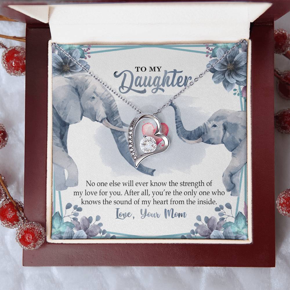 To My Daughter Necklace Daughter Necklace From Mom Sentimental Gift Mother To Daughter Daughter Jewelry Mother Daughter Forever Love Necklace