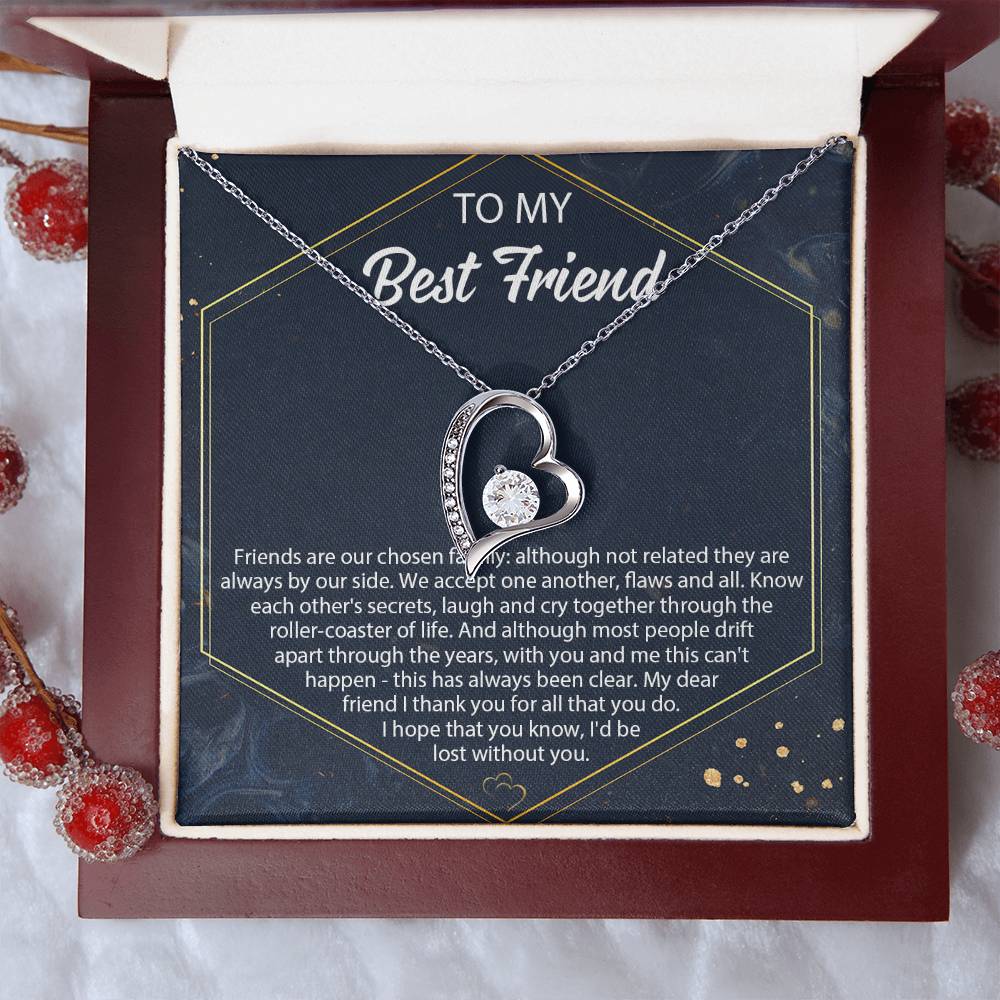 Best Friend Necklace Friend Birthday Necklace Gift Gift For Best Friend Forever Love Necklace