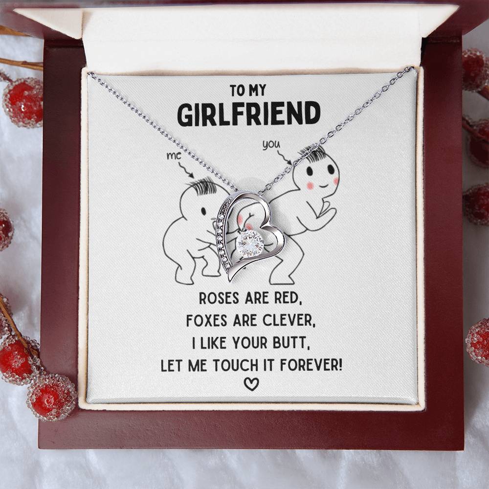To My Girlfriend - Let Me Touch It Forever  Forever Love Necklace Forever Love Necklace