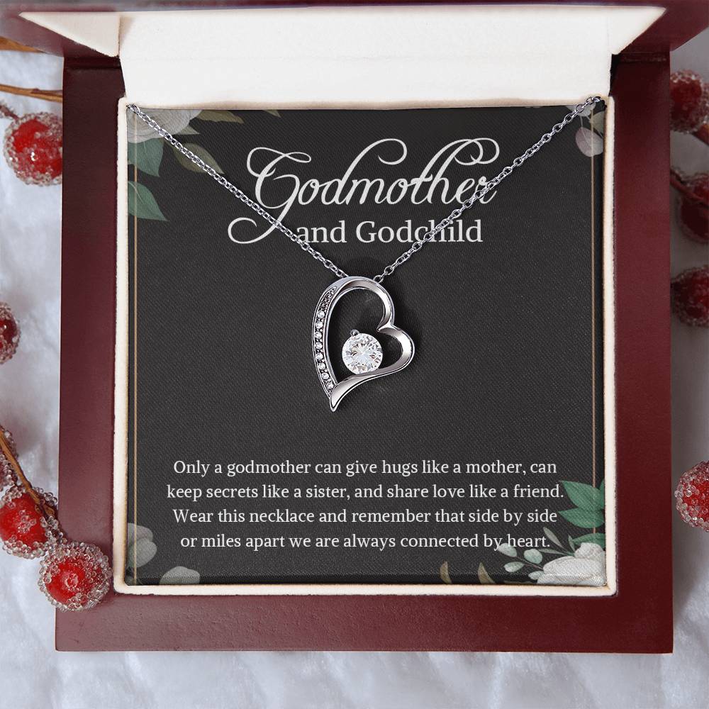 Godmother And Godchild Necklace Godmother & Goddaughter Necklace Gift Godmother And Godson Necklace Godmother Gift 1 Forever Love Necklace