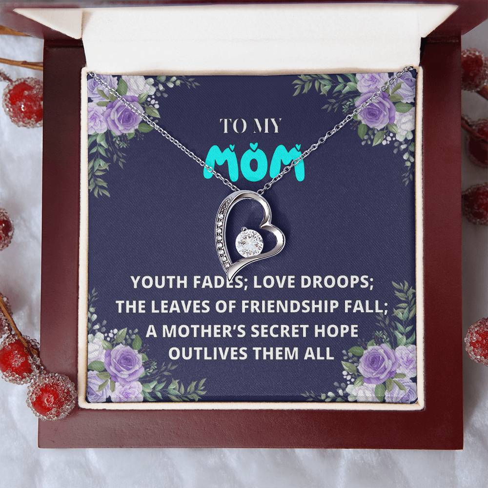 To My Mom Mother Necklace Gift For Mother Xmas Christmas Customize Gift To My Mom 6 1 Forever Love Necklace