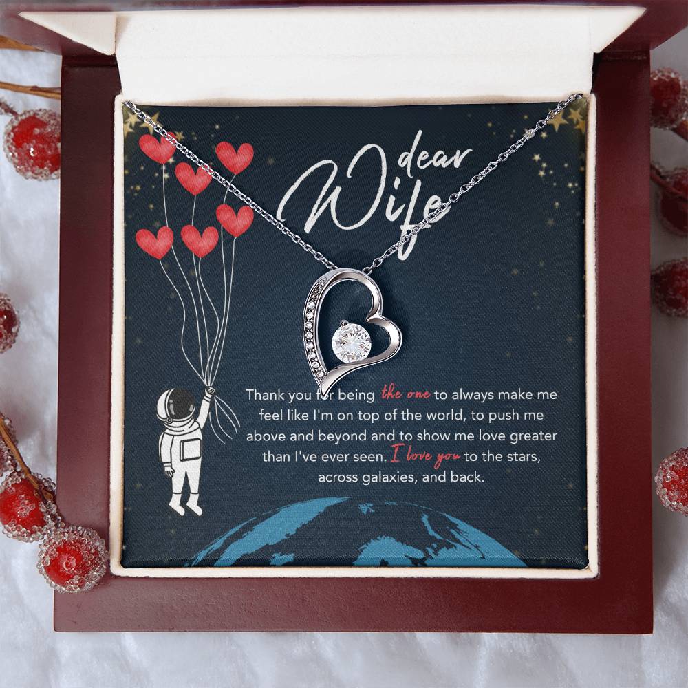 To My Wife Necklace Beyond The Stars 1 Forever Love Necklace
