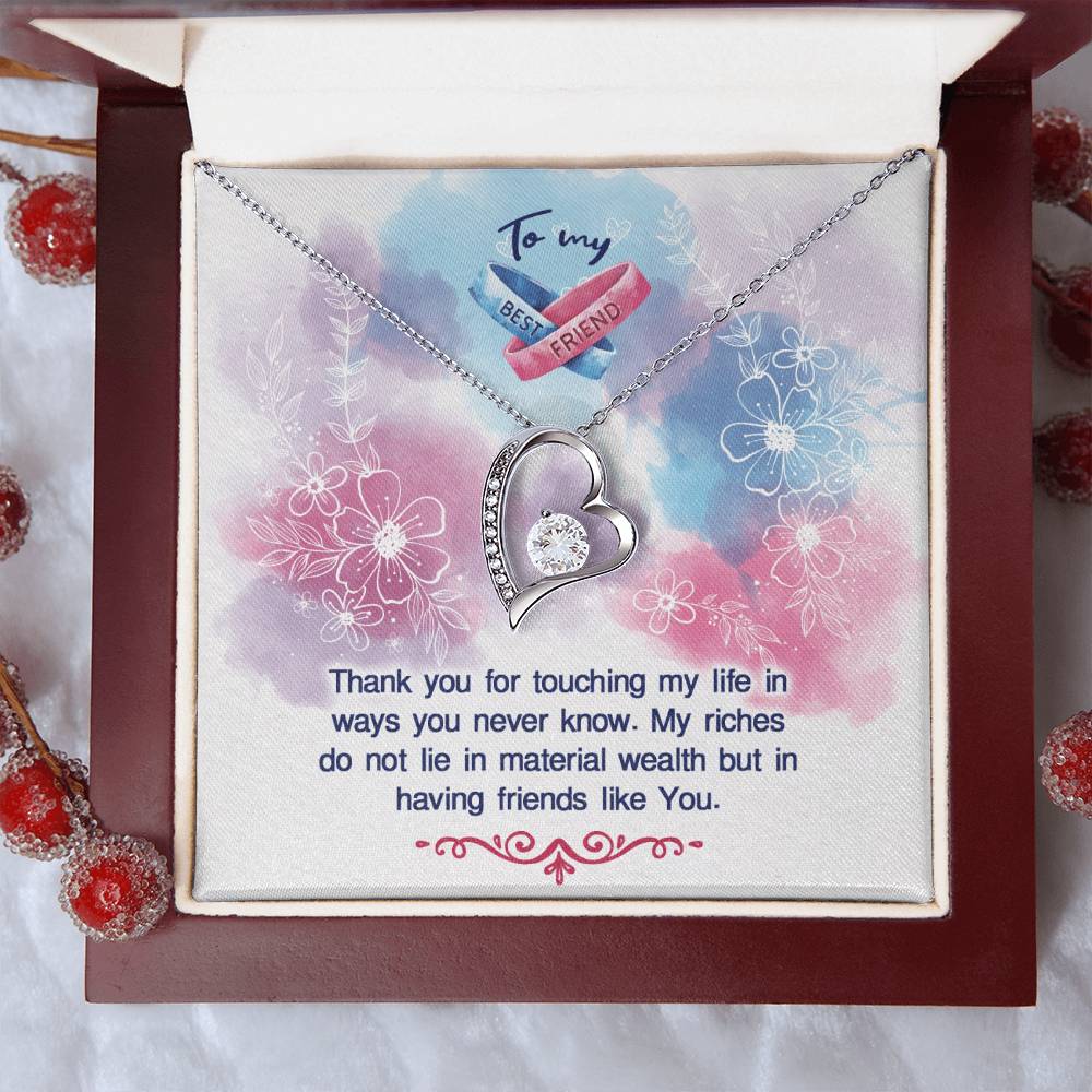 To My Best Friend Necklace Forever Love Necklace