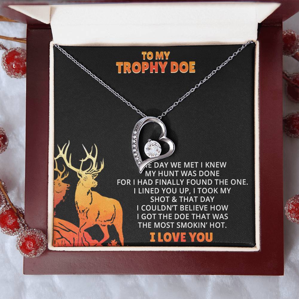 Stepped Into Range Wedding Day Gift Her Hunting Gift For Her Gift For Girlfriend Gift For Fiance Valentines Day Gift Forever Love Necklace