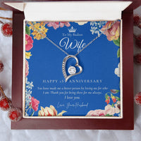 1 Year Anniversary Gift For Wife  1 Year Anniversary Gifts  1 Year Wedding Anniversary Gift Ideas  1St Wedding Anniversary Gift For Her Forever Love Necklace