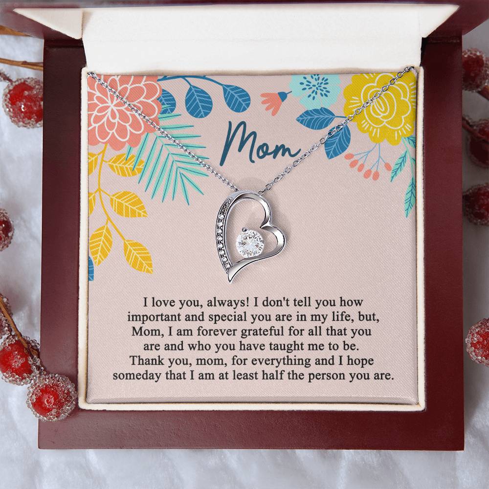Mother's Day Gift Necklace For Mom Mother's Day Necklace Best Gift For Mom Mother's Day Necklace 1 Forever Love Necklace