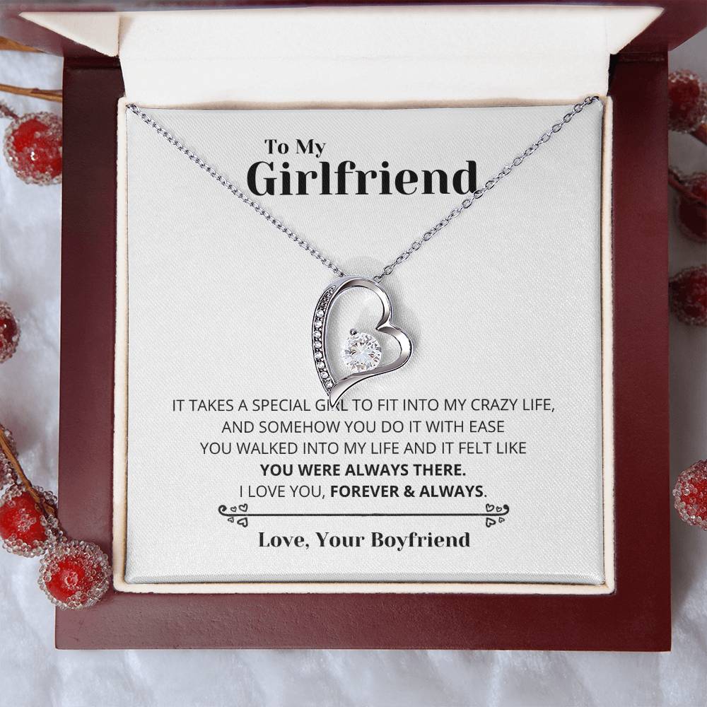 To My Girlfriend You Were Always There Forever Love Necklace