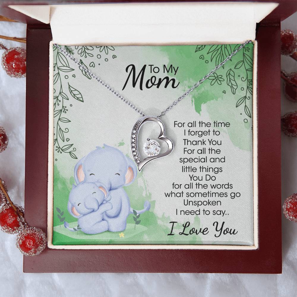 To My Mom 4 Forever Love Necklace
