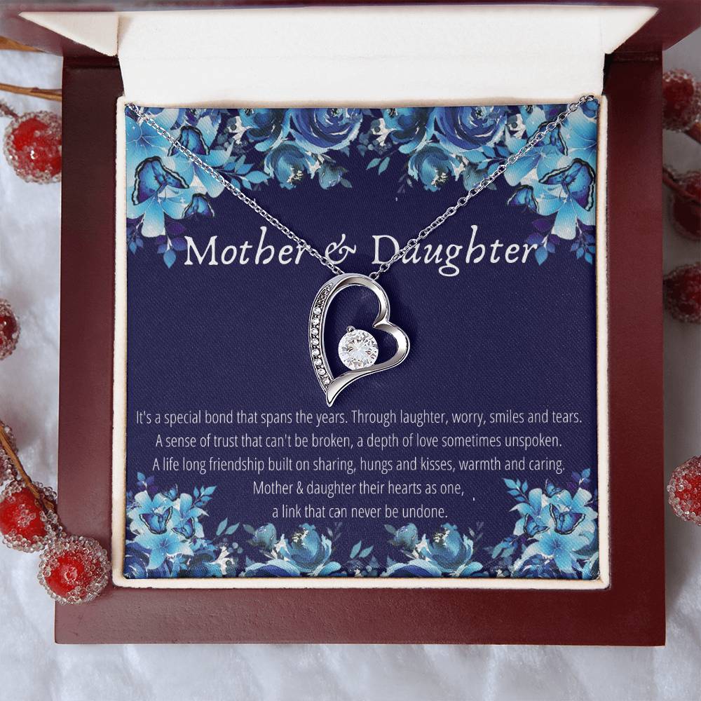 Mother & Daughter - Forever Necklace - A Link That Can Never Be Undone Forever Love Necklace