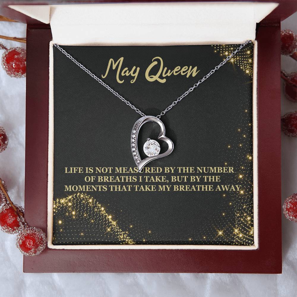 Born May Birthday Gift 4 Forever Love Necklace