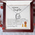 To My Beautiful Daughter Necklace, Daughter Gift From Dad, Father Daughter Gift, Christmas Gift, Unique Daughter Birthday Graduation Gift Forever Love Necklace