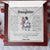 To My Daughter  Just Do Your Best  Forever Love Necklace Forever Love Necklace