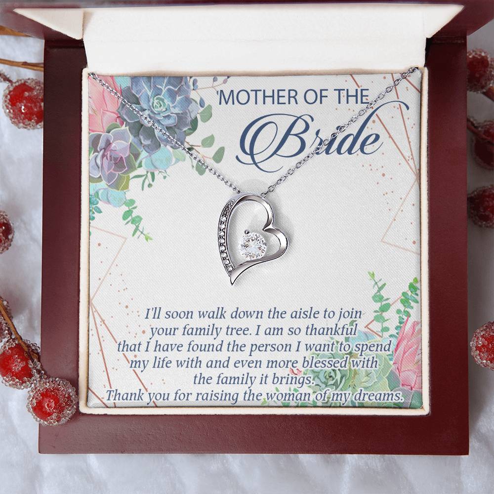 Mother Of The Bride Gift From Groom Mother Of The Bride Gift Necklace Custom Mother Of The Bride Giftmother Of The Bride Wedding Forever Love Necklace