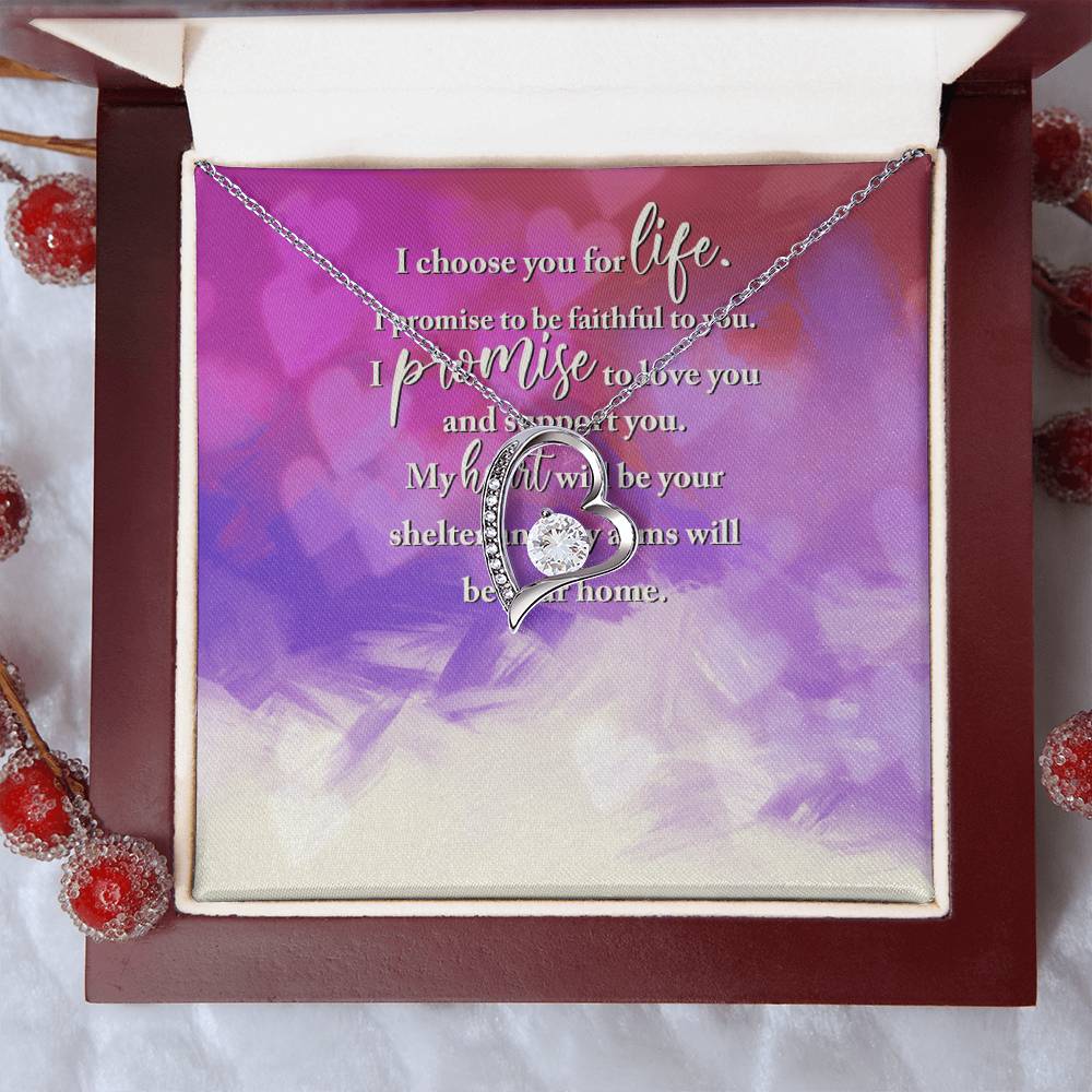 I Choose You For Life - Forever Love Necklace Forever Love Necklace