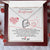 To My Gorgeous Girlfriend Forever Love Necklace