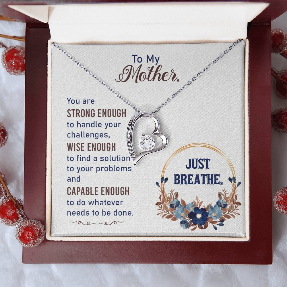 To My Mom Mother Necklace Gift For Mother Xmas Christmas Customize Gift To My Mom 3 1 Forever Love Necklace