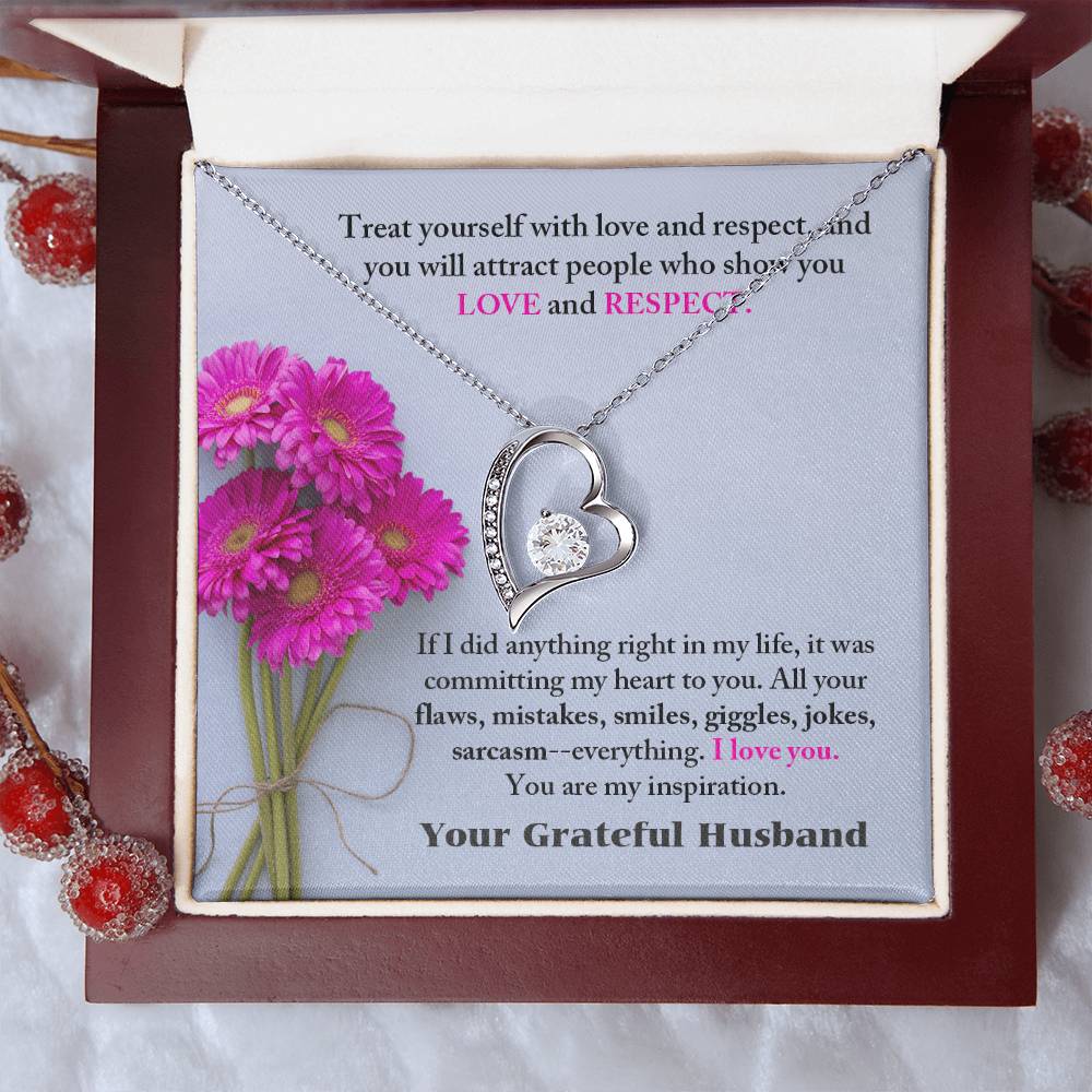 To My Wife Necklace Valentines Day Wedding Anniversary Birthday Romantic Sentimental Gift For Wife Alluring Necklace Forever Love Necklace