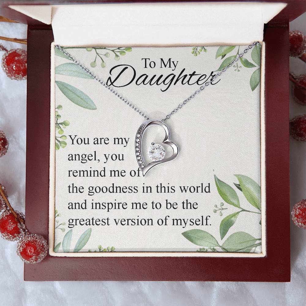 To My Daughter Necklace Father Daughter Necklace Father To Daughter Birthday Gift Gifts To Daughter From Dad Dad To Daughter Necklace (2) Forever Love Necklace