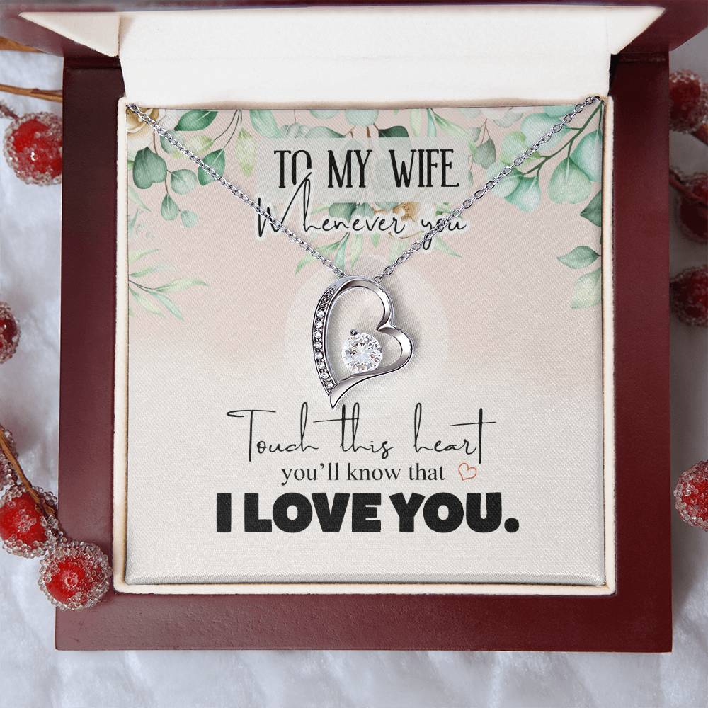 Gift For Wife I Love You Forever Love Necklace