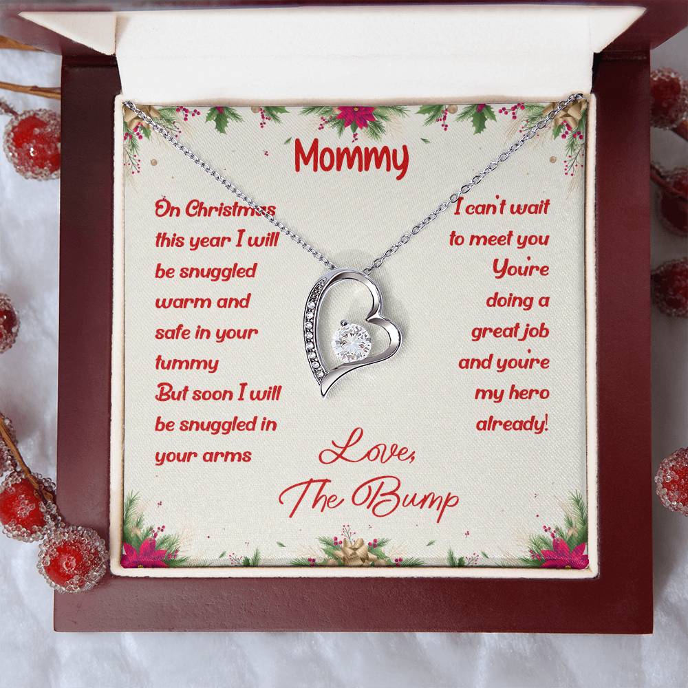 First Christmas Necklace New Mom Mother's Day Gift First Time Mom Gift New Mom Gift Jewelry Gift For New Mom Necklace Forever Love Necklace