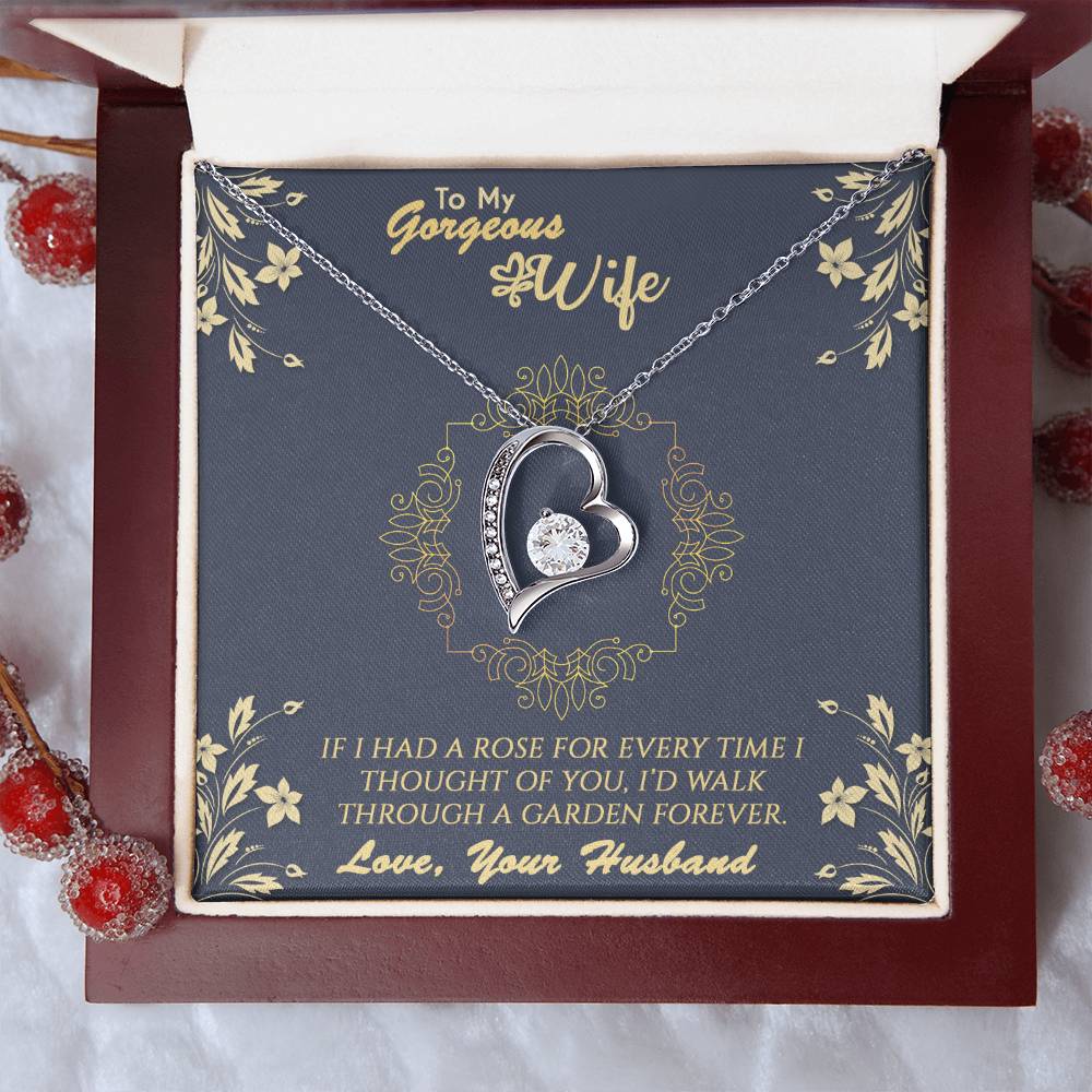 To My Wife Rose Garden Necklace 1 Forever Love Necklace