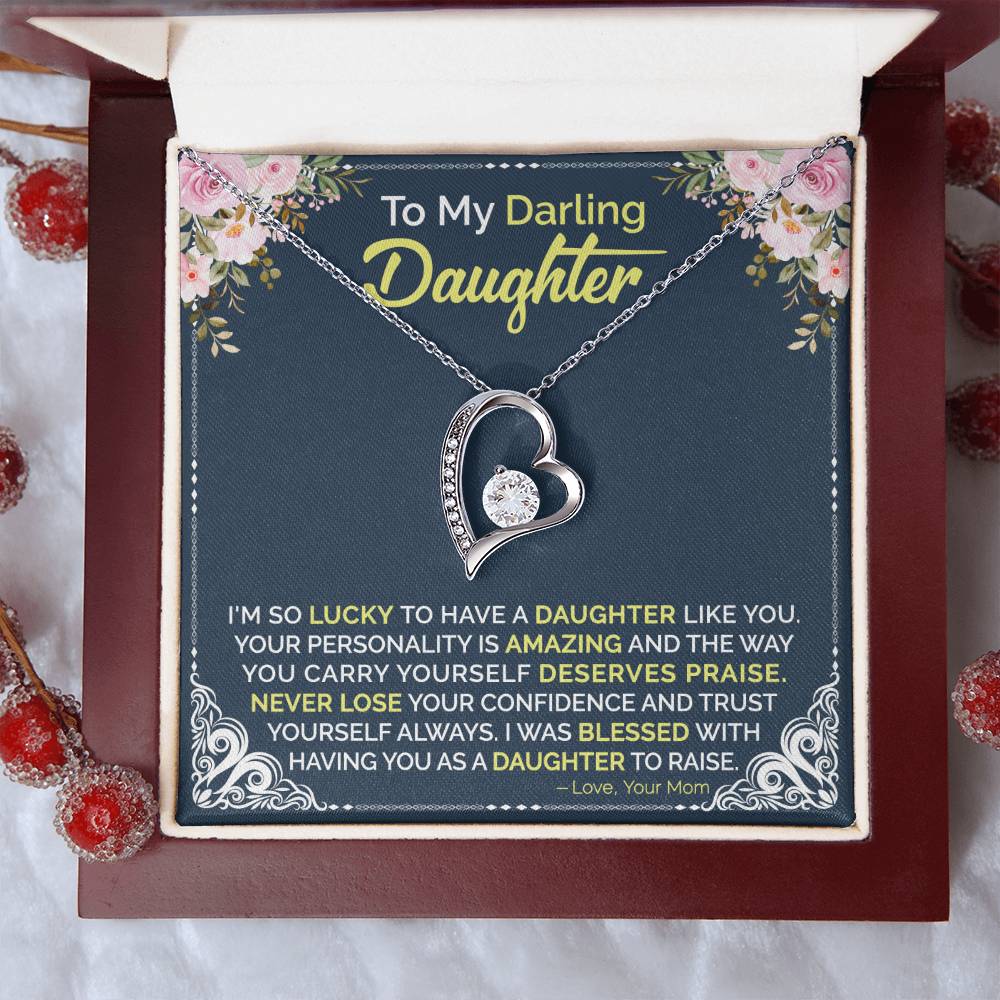 Mom To Daughter Forever Love Necklace