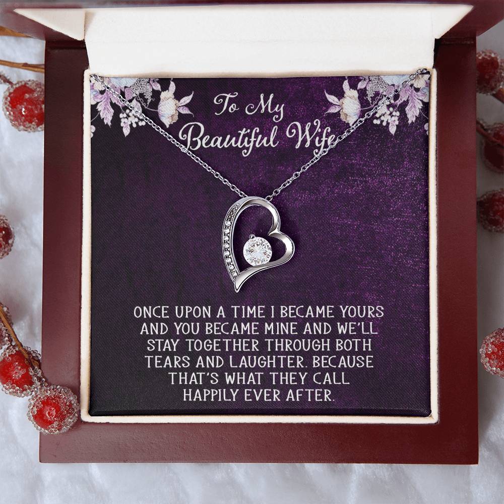 Forever Love Necklace For Wife With Free Message Card 1 Forever Love Necklace