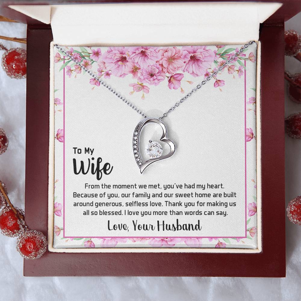 To My Beautiful Wife 2 1 1 Forever Love Necklace
