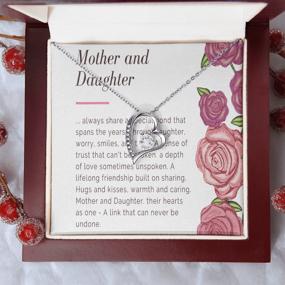 Mother And Daughter Necklace Mom Gift Mother Jewelry Daughter Gift Daughter Birthday Gift Mothers Day Mother To Daughter Birthday Gift Forever Love Necklace
