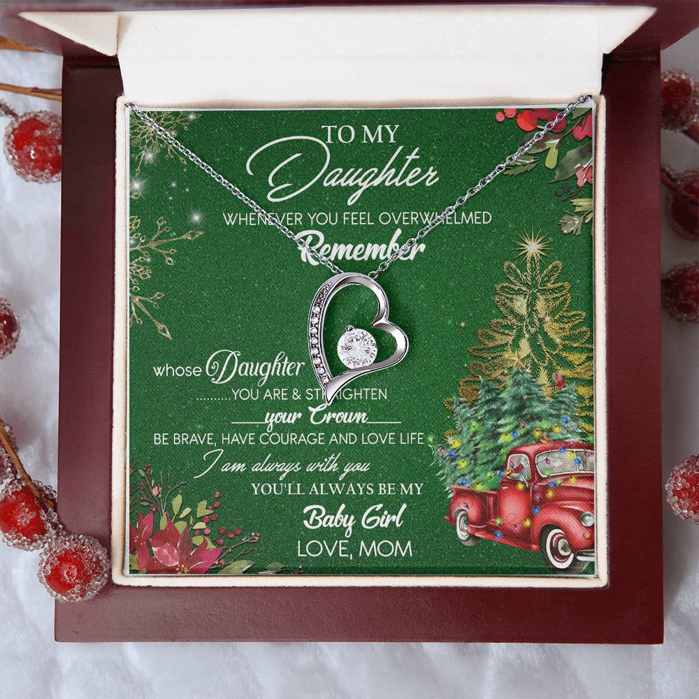 To My Daughter Necklace From Mom Gift For Daughter From Mom Birthday Gift Daughter Graduation Gift Daughter Birthday Gift From Forever Love Necklace