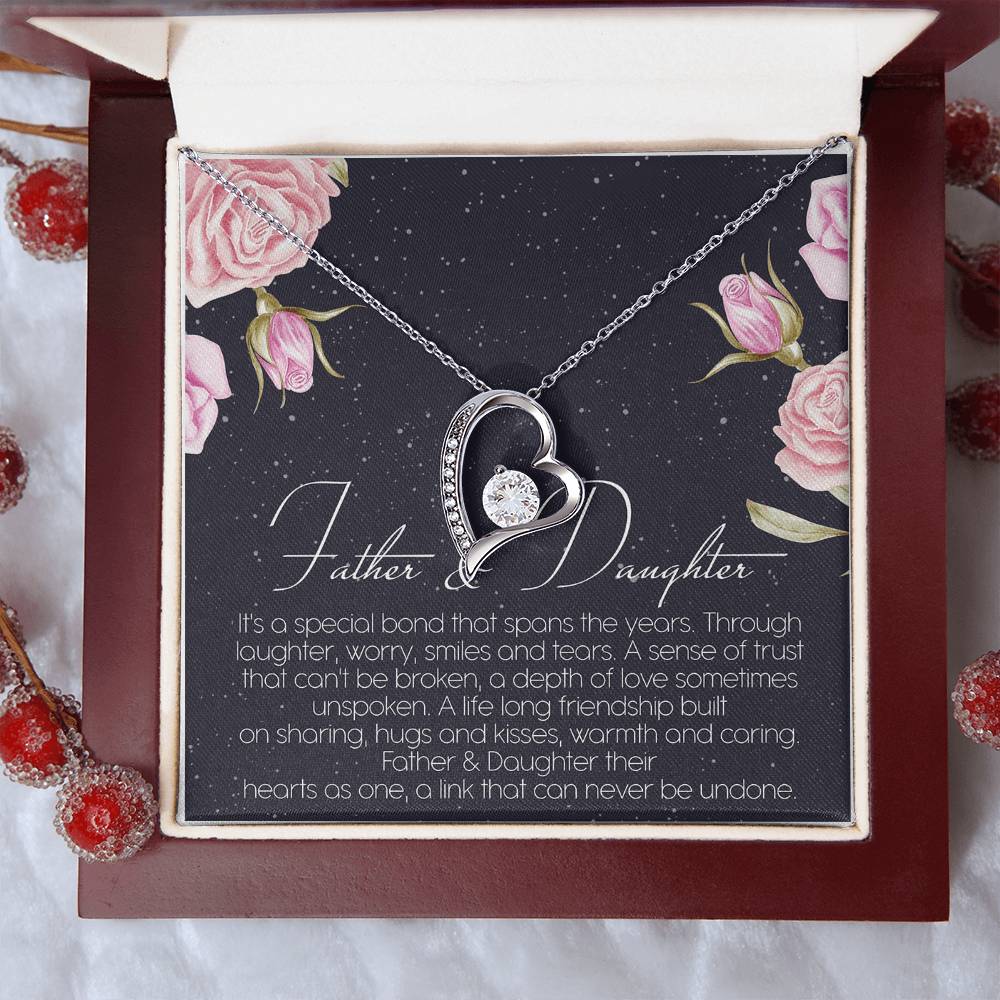 Father And Daughter Best Friend For Life Dragonfly Necklace Birthday Father Daughter Necklace Father To Daughter Birthday Gift Forever Love Necklace