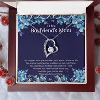 To My Boyfriend's Mom Forever Necklace Mother's Day Birthday Christmas Engagement 1 Forever Love Necklace