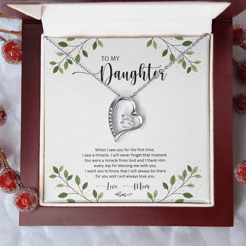 Gift For Daughter From Mom Someday When Pages Of My Life Ends Daughter Necklace Gift For Daughter Forever Love Necklace