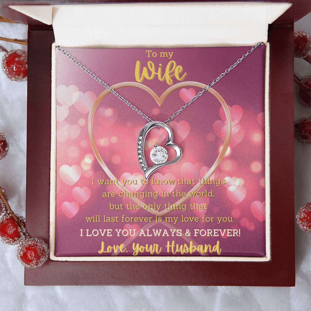 Evernity Heart Necklace Forever Love Necklace